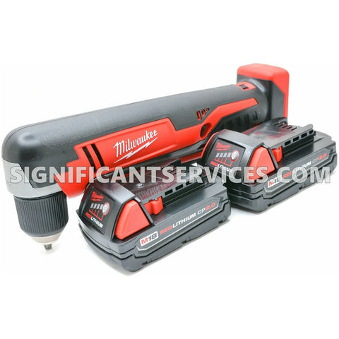 Milwaukee 2615-20 M18 Li-Ion Cordless 3/8" Right Angle Drill 2.0 Ah Batteries