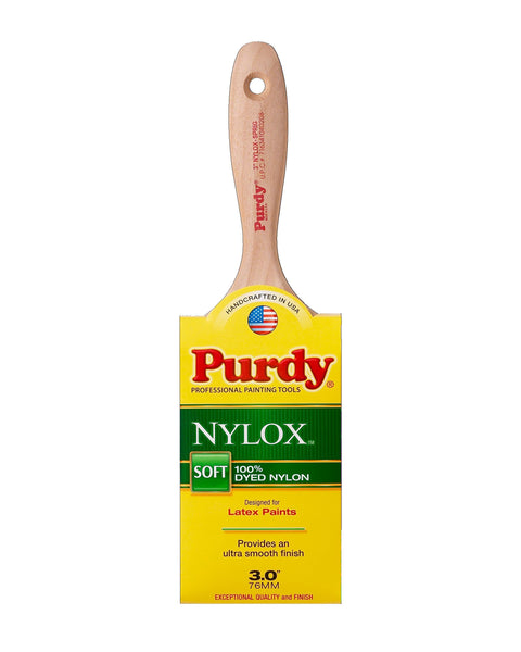 Purdy 144400240 Nylox Swan Paint Brush 4 in Tynex Nylon Flat Trim 6-Pack