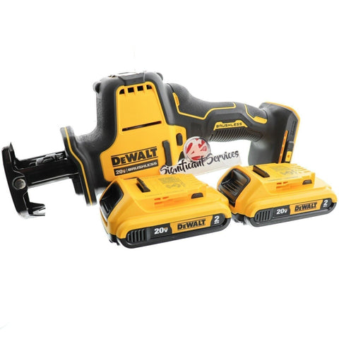 DEWALT DCS369B Cordless Atomic 20V Cordless Reciprocating Saw 2.0 Ah Batteries