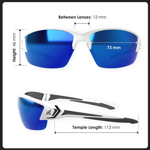 Edge TSDKAP248-G2 Polarized Wrap-Around Safety Glasses, Anti-Scratch