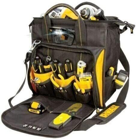 DeWalt DGL573-41 Pocket LED Lighted Pro Technician's Tool Bag Box Carrier