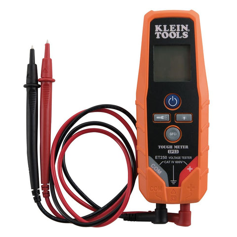 Klein Tools ET250 Voltage Meter, AC/DC Tester, Digital Multimeter, Low Voltage Tester with Batteries