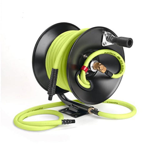 Flexzilla L8650FZ Manual Open Face Air Hose Reel, 3/8 in. x 50 ft., Heavy Duty