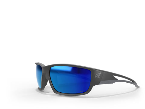 EDGE Khor G2 Z87 Safety Glasses, Polarized Lenses, 99.9% UV Protection, Shatter Resistant, Vapor Shield Elite Anti-fog (Polarized Aqua Precision Blue Mirror)