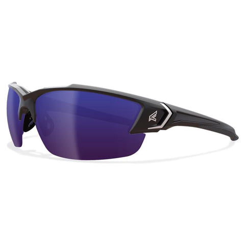 EDGE Khor G2 Z87 Safety Glasses, Polarized Lenses, 99.9% UV Protection, Shatter Resistant, Vapor Shield Elite Anti-fog (Polarized Aqua Precision Blue Mirror)