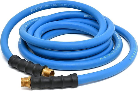 BLUBIRD BB1250 1/2" x 50' Rubber Air Hose 100% Rubber Light Strong Flexible