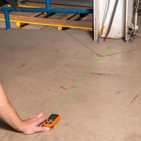 Klein Tools 93LDM200 Green Laser Distance Measure Tool 200-Foot USB Case