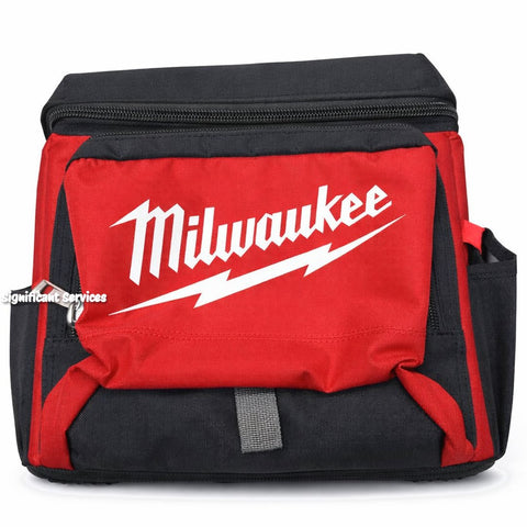 Milwaukee 48-22-8250 Sided Jobsite Cooler, Polyester, 11.1" x 13.77" x 14.96", 3 Pockets