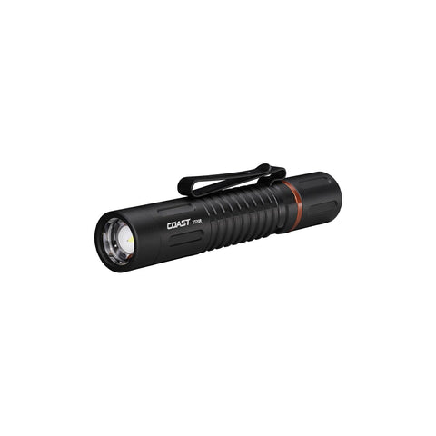 Coast XT20R 520 Lumen Rechargeable LED Pocket Flashlight, 4 Light Modes with 2-Way Clip and Bite Caps Included