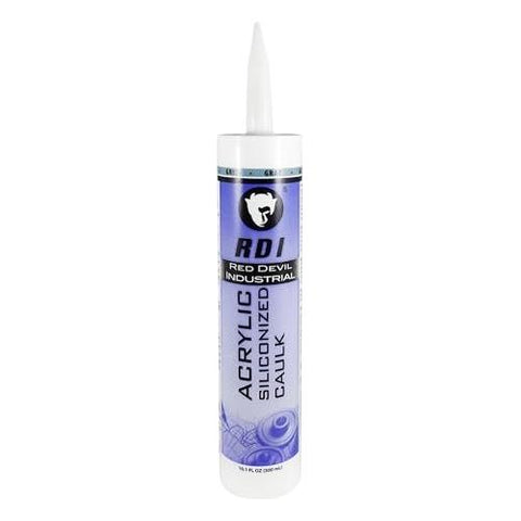 Red Devil 08465I RD Pro Construction Grade Siliconized Acrylic Sealant, 10.1 oz, Gray