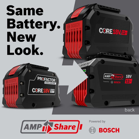 BOSCH GBA18V120 18V CORE18V® Lithium-Ion 12 Ah High Power Battery