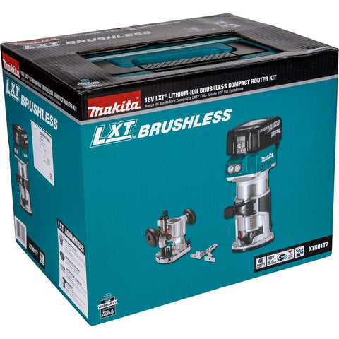 Makita XTR01T7 18V LXT Lithium-Ion Brushless Cordless Compact Router Kit