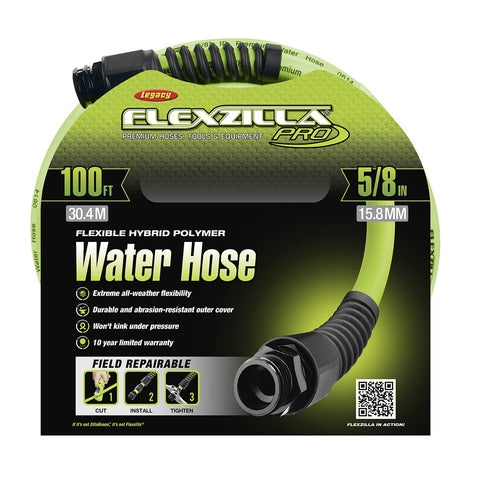 Flexzilla HFZWP5100-E Pro Water Hose 5/8 in 100 ft. Heavy Duty