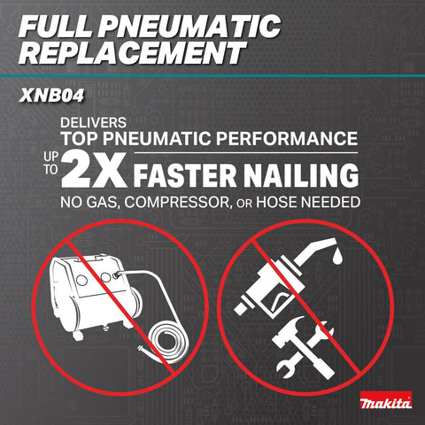 Makita XNB04Z 18V LXT Brushless Cordless 2 in Brad Nailer 18 Gauge Tool Only