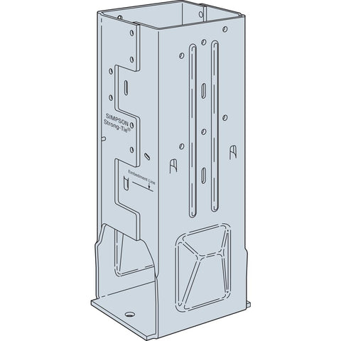 Simpson Strong-Tie MPB66Z MPBZ ZMAX Galvanized Moment Post Base for 6x6 w/SDS Screws