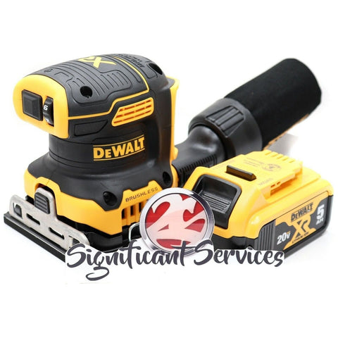 DeWalt DCW200B 20V MAX Brushless 1/4 Sheet Variable Speed Sander 5.0 Ah Battery