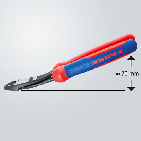 KNIPEX 7422250 High Leverage Diagonal Cutters 250mm Soft Grip Handles