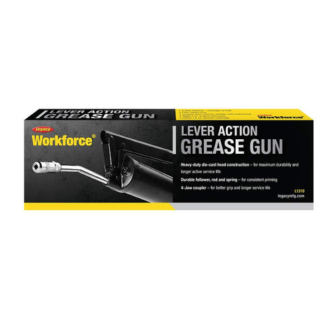 Workforce L1310 Lever Grease Gun, 6 in. Rigid Extension