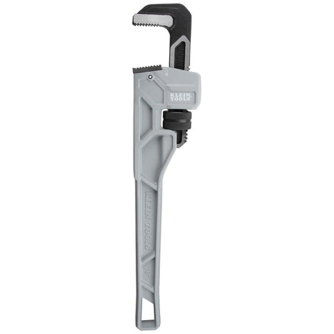 Klein Tools 68225 18-Inch Cast Aluminum Pipe Wrench, Heavy Duty Adjustable Plumbing Wrench with I-Beam Handle, 2-1/2-Inch Jaw Capacity