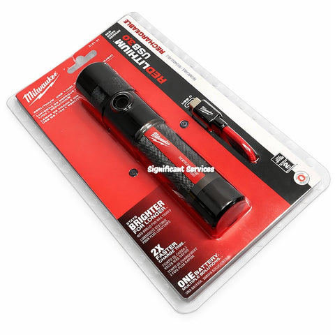 Milwaukee USB Rechargeable 1100 Lumen Twist Focusing Flashlight