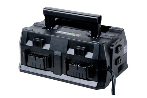 Metabo HPT 4-Port Battery Charger, 36V/18V, Slide-Style Batteries, Rapid Charging Time, Selectable Charging Modes, 2 USB Ports, 2 AC Outlets (UC18YTSL)
