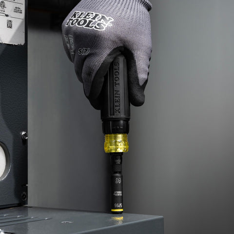 Klein Tools 32500HDRT KNECT Ratcheting Screwdriver, Multi-Bit Screwdriver/Nut Driver, Impact Rated 11-in-1 Tool with Phillips, Slotted, Square and Torx Tips