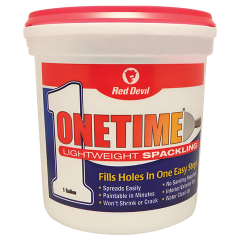 Red Devil 0541 ONETIME Lightweight Spackling 1 Gallon White