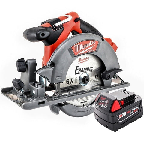 Milwaukee 2730-20 M18 FUEL Brushless Cordless 6 1/2" Circular Saw 5.0 Ah Battery