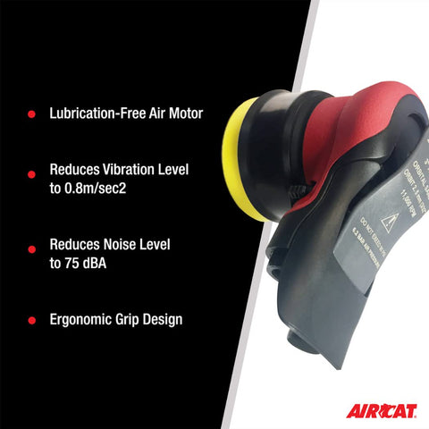 AIRCAT 6700-3-336 Orbital Palm Sander/Polisher 11,000 RPM Non-Vacuum Pneumatic