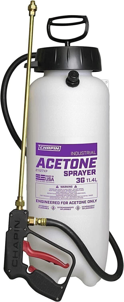 Chapin Industrial Acetone Sprayer Dyes 3 Gallon White Replacement Durable