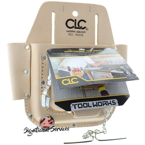 CLC Custom Leathercraft W438 Electrician 6 Pocket Tool Holder Belt Pouch