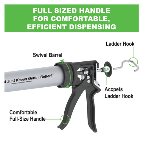 Albion Engineering B18S20 B-Line Manual Drive Sausage Caulking Gun 20 oz.