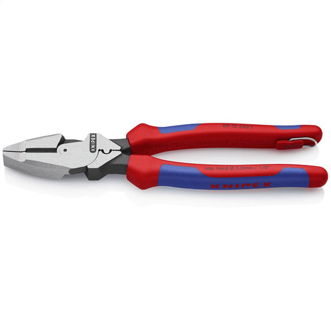 KNIPEX 0912240TBKA 9 1/4" ULTRA COMFORT HIGH LEVERAGE LINEMAN'S PLIERS TETHER