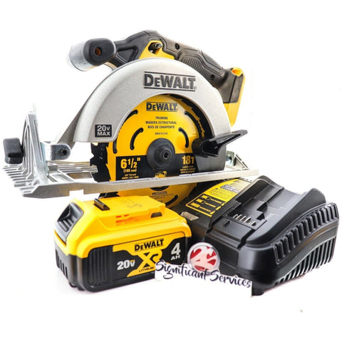 DeWALT DCS391B 20V MAX Li-Ion Cordless Battery 6 1/2" Circular Saw 4.0 Ah Kit