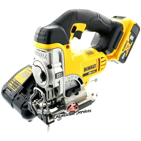 DeWALT DCS331B 20V MAX Cordless 5.0 Ah Battery Variable Speed Jig Saw Blade Kit