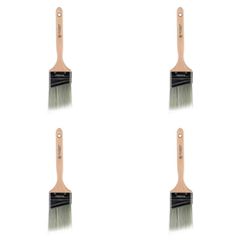 Wooster Brush 5221-2 1/2 Silver Tip 2 1/2 Inch Angle Sash Paintbrush 4 Pack
