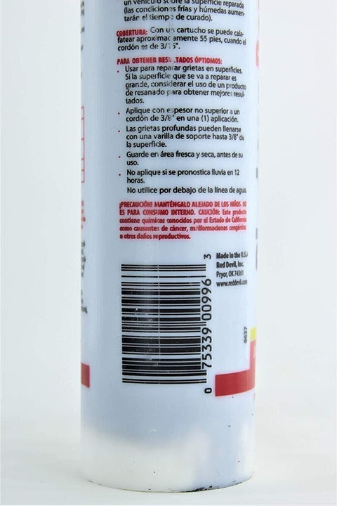 Red Devil RDVL637 Asphalt Crack Filler Sealant 10.1 oz Black Acrylic Driveway