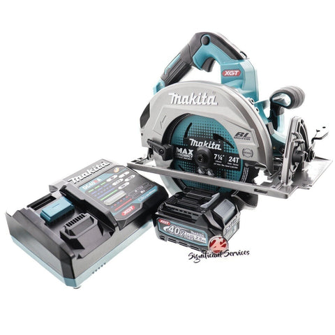 New Makita GSH01Z 40V max XGT Brushless Cordless 7‑1/4" 2.5 Ah Circular Saw Kit