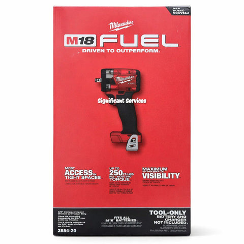 Milwaukee 2854-20 M18 FUEL 3/8" Compact Impact Wrench Friction Ring Tool Only