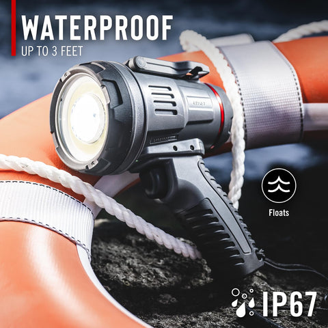 Coast 31501 LS50R Rechargeable LED Spotlight 5000 Lumen 1/2 Mile IP67 Floating