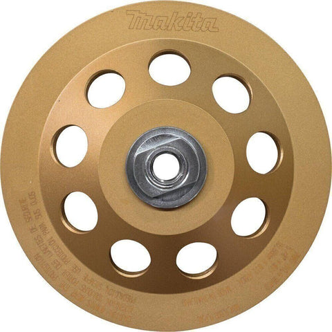 Makita A-96419 7" Low-Vibration Diamond Cup Wheel, 12 Segment Turbo