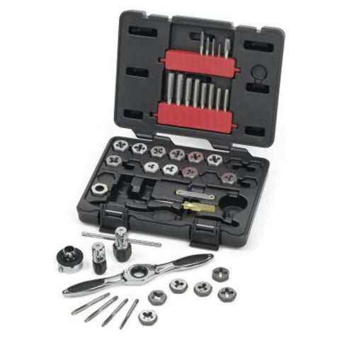 Gearwrench 3885 42 Pc. Sae Ratcheting Tap And Die Set with case