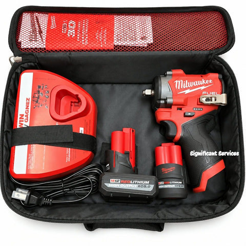 Milwaukee 2562-22 M12 FUEL 3/8" Stubby Cordless Impact Wrench Kit 12V
