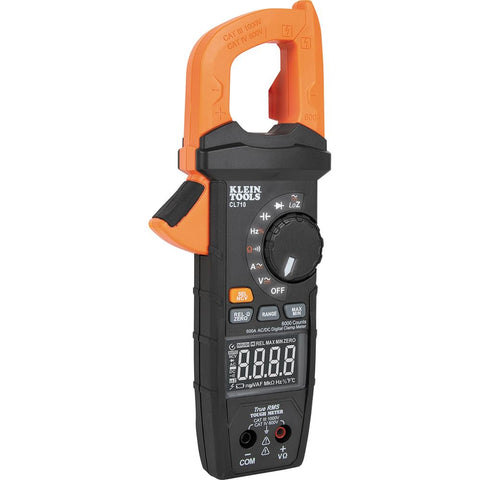Klein Tools CL710 Pro Digital Clamp Meter 600A AC/DC TRMS NCVT LOZ 6000 Ct