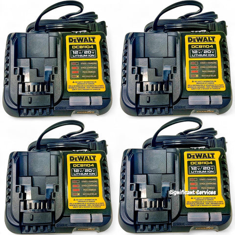 DEWALT DCB1104 Battery Charger 12V/20V Max 4 Amp for Power Tools 4-Pack