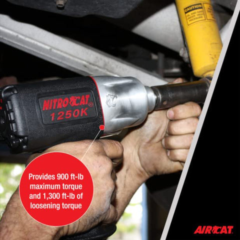 AIRCAT 1250-K 1/2" Nitrocat Composite Twin Clutch Impact Wrench