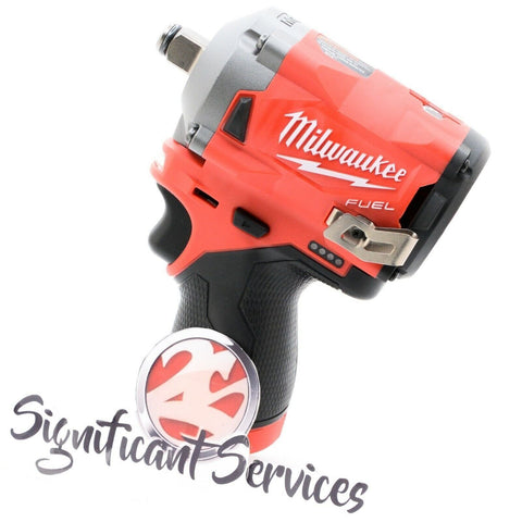 Milwaukee 2555-20 M12 FUEL Stubby Cordless 1/2" Impact Wrench 4.0 Ah Battery Kit