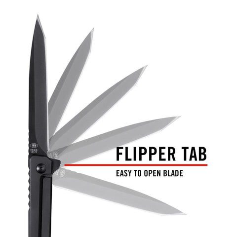 Coast 31117 LX520 Folding Pocket Knife Tanto Blade Frame Lock Black Stainless Steel EDC