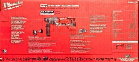 Milwaukee 2613-20 M18 Brushless 1 Inch SDS Plus D-Handle Rotary Hammer Drill
