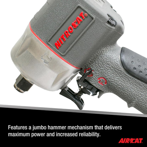 AIRCAT 1076-XL 3/8" Nitrocat Composite Compact Impact Wrench
